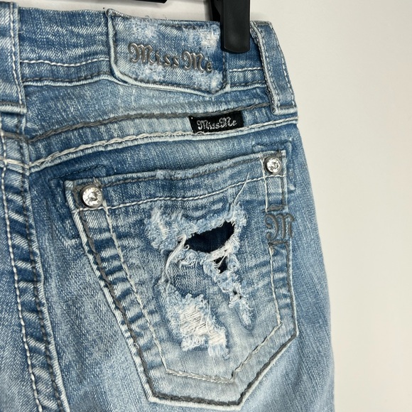MISS ME Signature Ankle Skinny Jeans. Size 25. 7” rise. Distressed look. - Picture 7 of 8